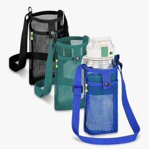Mesh Water Bottle Holders with Strap (3pcs) (T13)